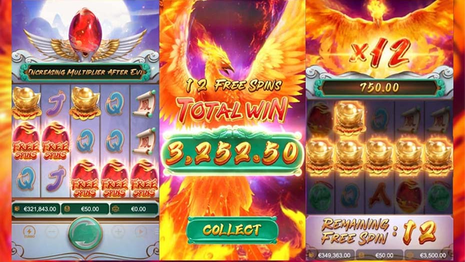 รีวิวเกมส์สล็อต Phoenix Rises slot wallet ทุกค่ายเว็บตรง superslot888