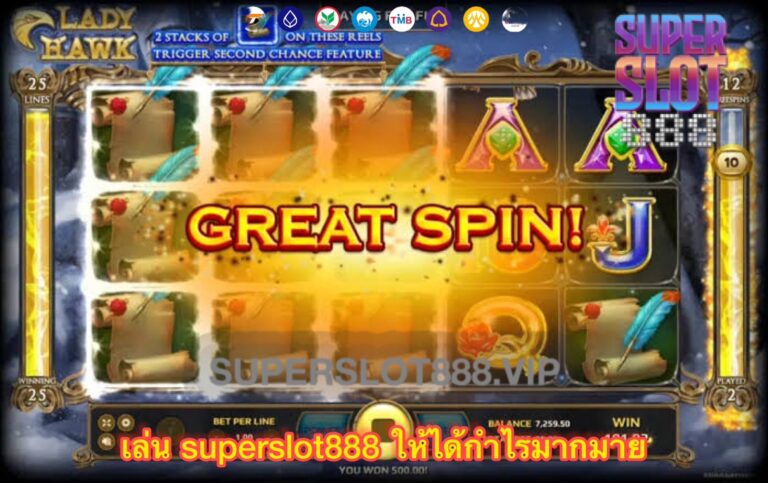 คาสิโนออนไลน์ เปิดให้บริการแล้ว ที่ superslot888